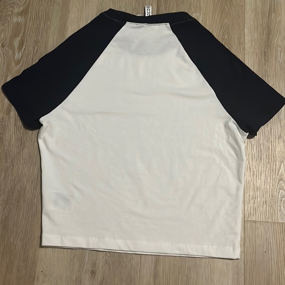 Navy and white baseball tee short sleeve - Picture 2 of 3